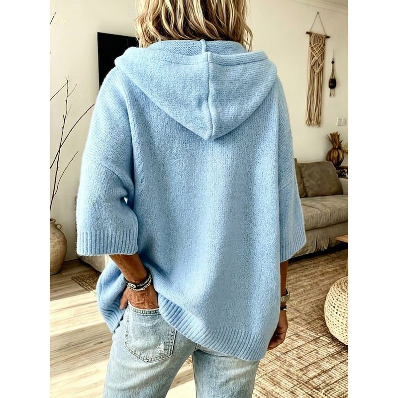 Eveline | Oversized Hooded Cardigan with Open-Front for Women
