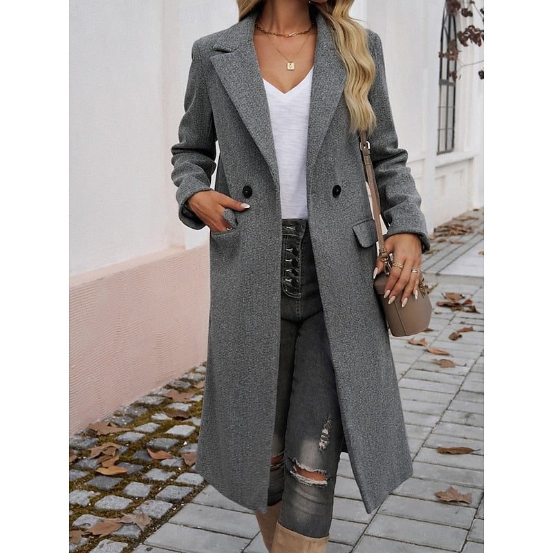 Fiona | Wool Longline Blazer for Women