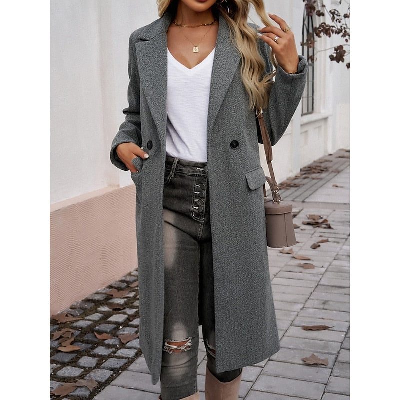 Fiona | Wool Longline Blazer for Women