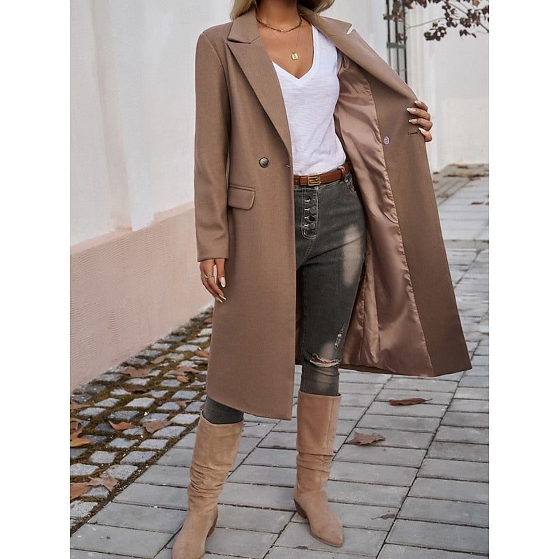 Fiona | Wool Longline Blazer for Women