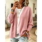 Florence | Open Front Long Cardigan with Pockets for Women
