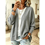 Florence | Open Front Long Cardigan with Pockets for Women