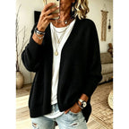 Florence | Open Front Long Cardigan with Pockets for Women