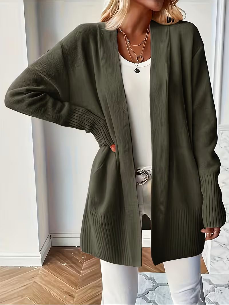 Galatea | Open Front Long Cardigan for Women