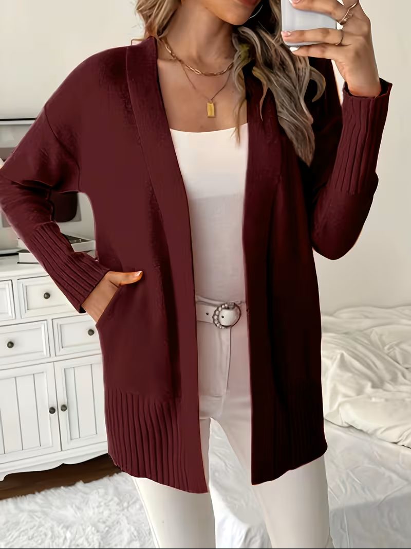 Galatea | Open Front Long Cardigan for Women