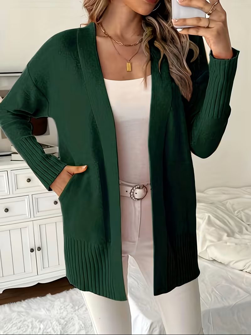 Galatea | Open Front Long Cardigan for Women