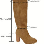 Genoveva | Knee-High Block Heel Cowboy Boots for Women