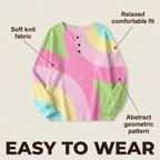 Vera | Crew Neck Ribbed Knit Sweater for Women