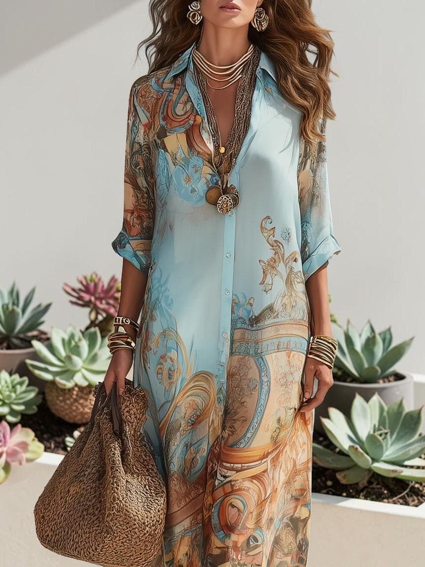 Bohemian Print Dress