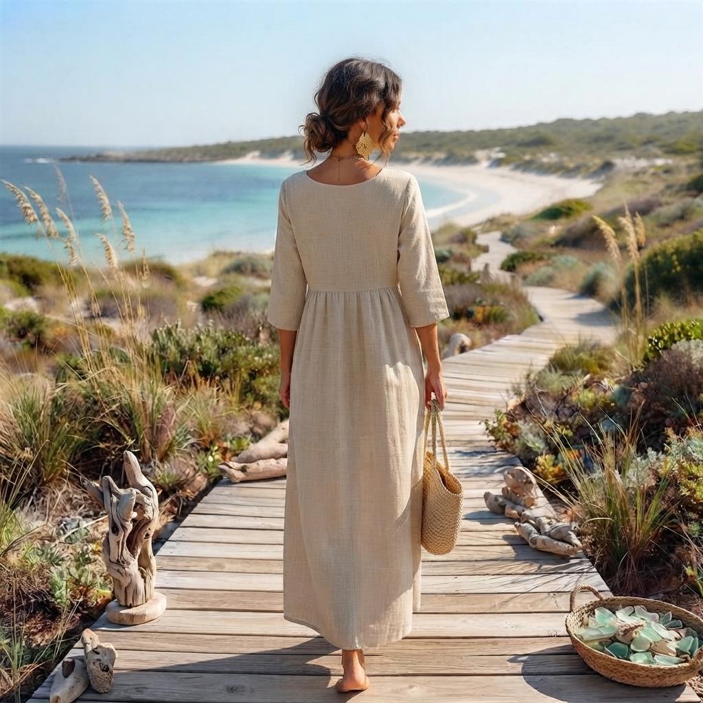 Natural Breeze Long Dress