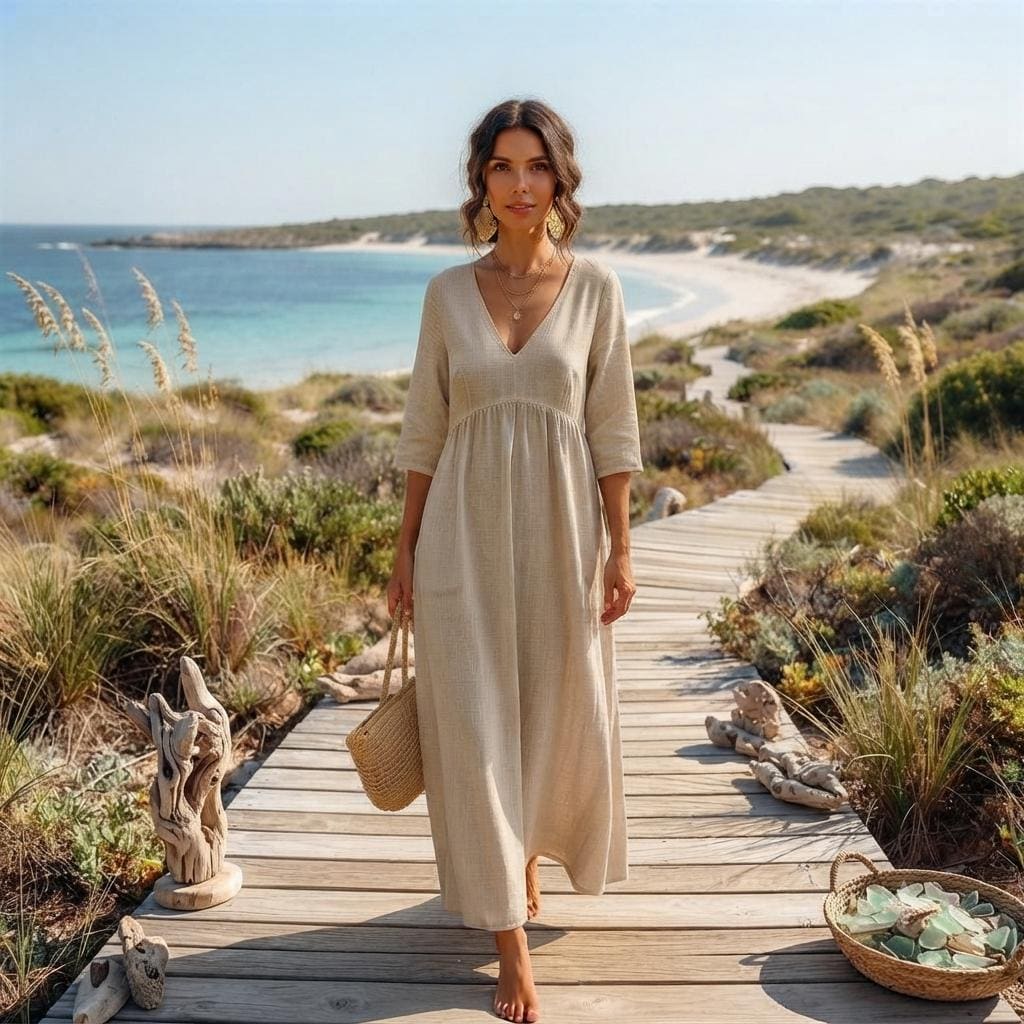 Natural Breeze Long Dress