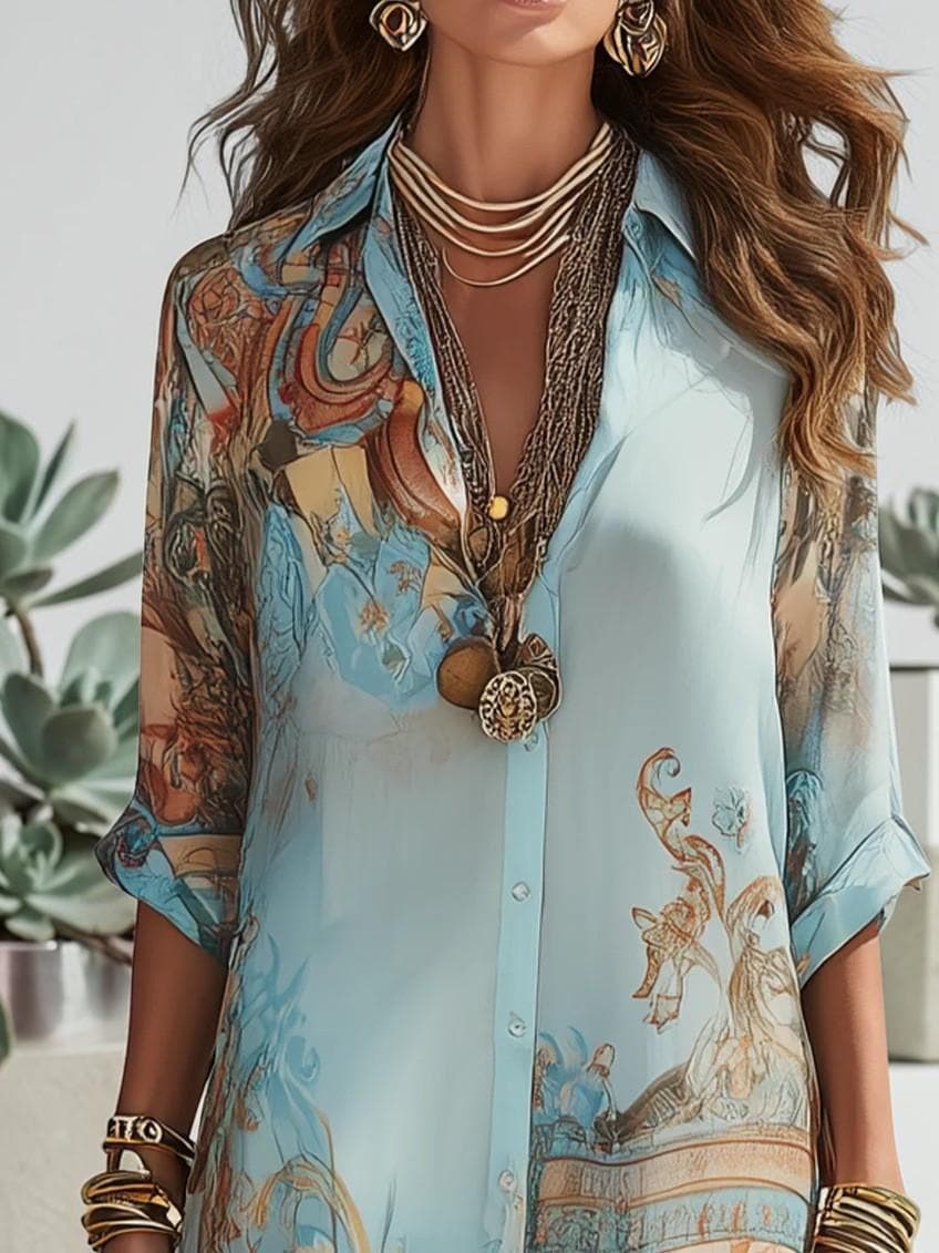 Bohemian Print Dress