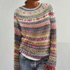 Indigo | Fair Isle Chunky Knit Sweater for Women