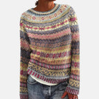 Indigo | Fair Isle Chunky Knit Sweater for Women