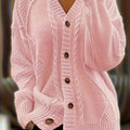 Isabeau | Cable Knit Button Cardigan for Women