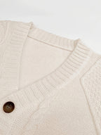 Isabeau | Cable Knit Button Cardigan for Women