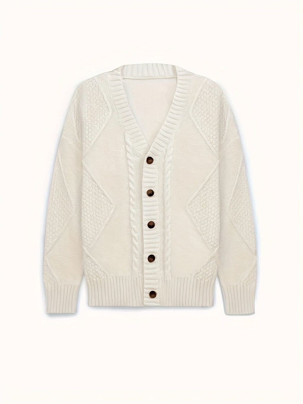 Isabeau | Cable Knit Button Cardigan for Women