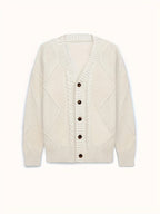 Isabeau | Cable Knit Button Cardigan for Women