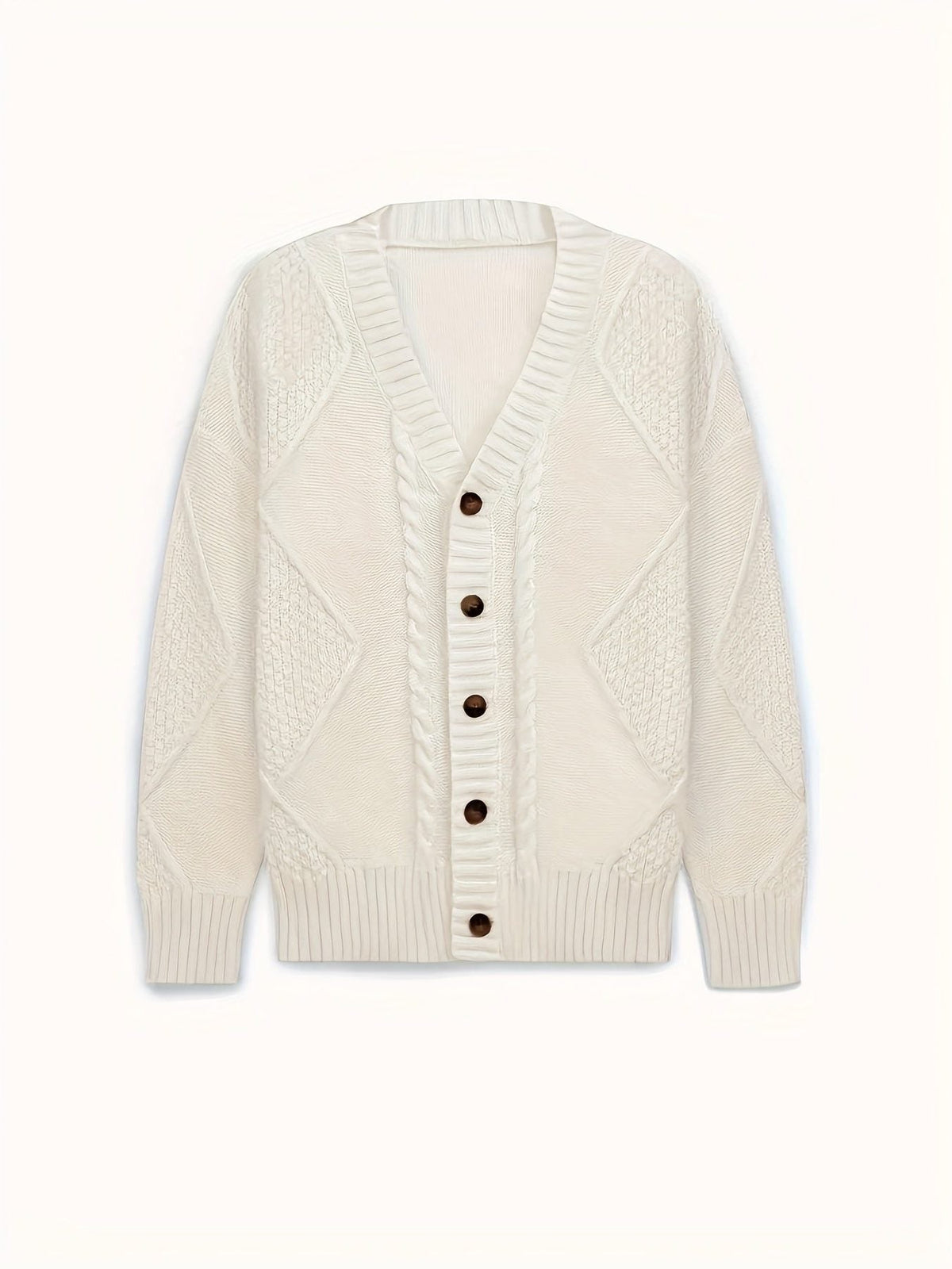 Isabeau | Cable Knit Button Cardigan for Women