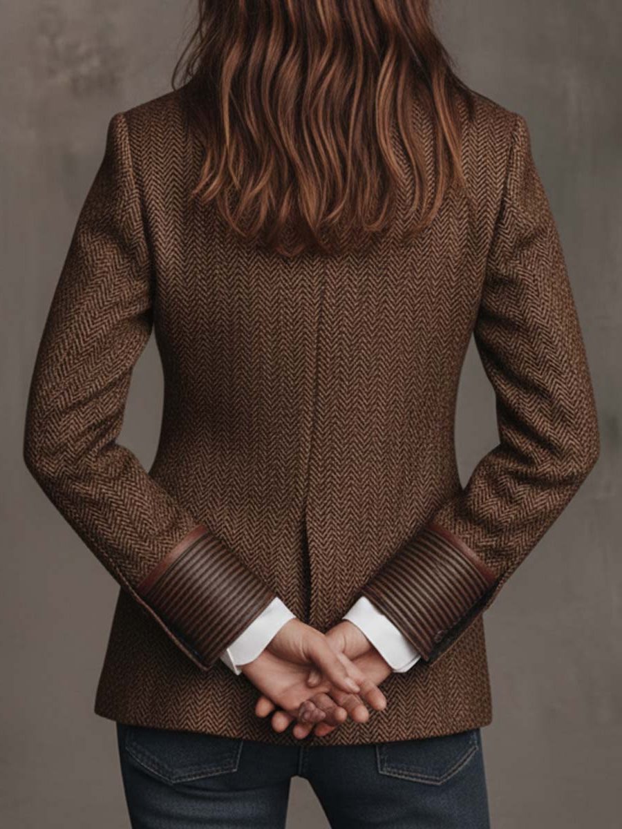 Ivanka | Lapel Collar Button-Down Blazer for Women