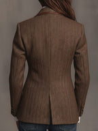Ivanka | Lapel Collar Button-Down Blazer for Women