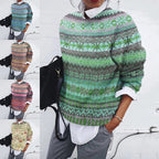 Jill | Fair Isle Pullover Sweater with Crew Neck for Women