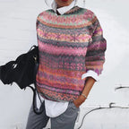 Jill | Fair Isle Pullover Sweater with Crew Neck for Women