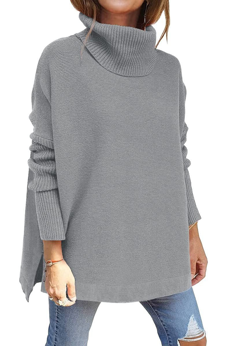Kalliope | Ribbed Knit Turtleneck Sweater for Women