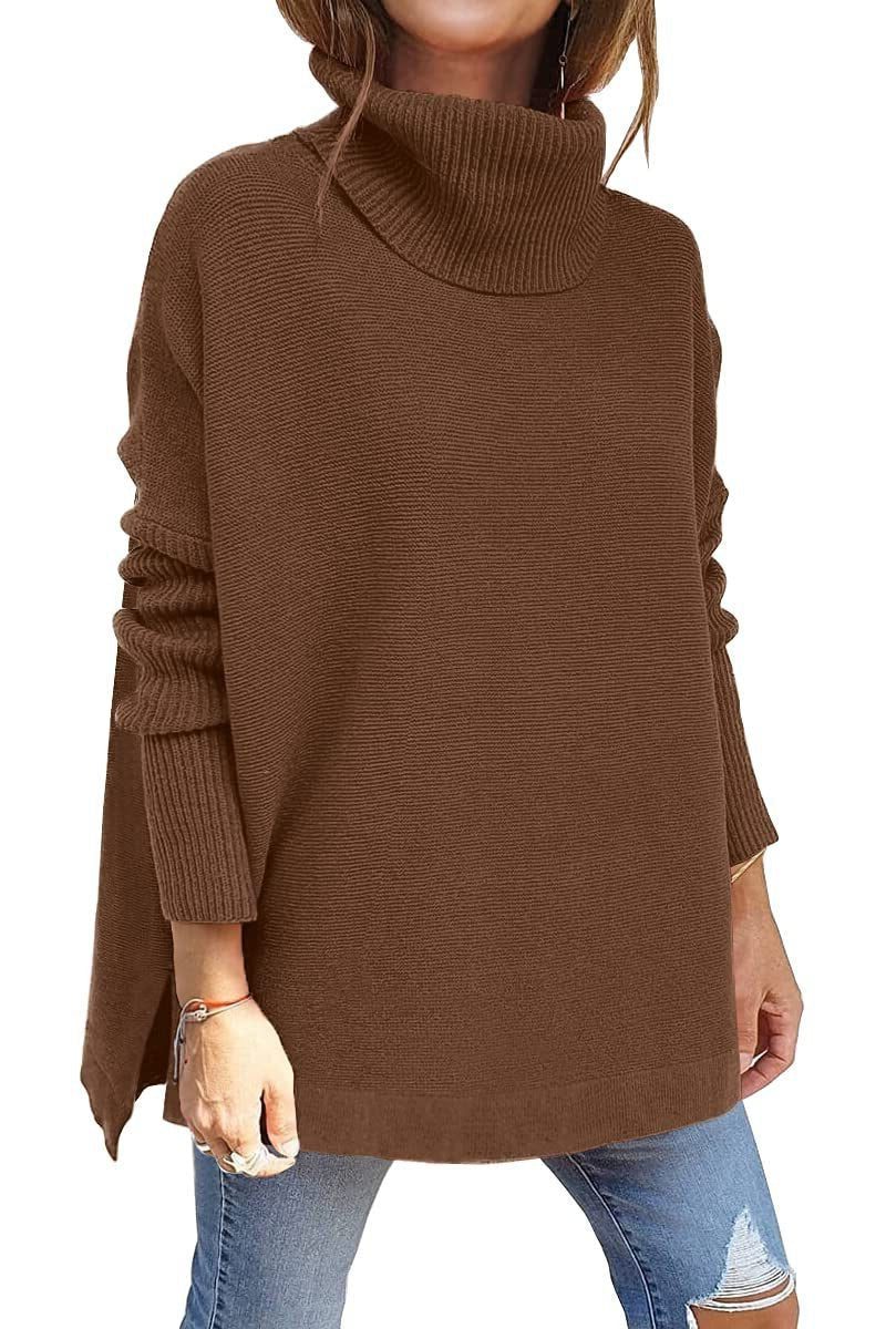 Kalliope | Ribbed Knit Turtleneck Sweater for Women