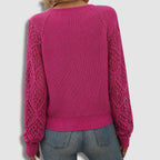 Konstanze | Ribbed Knit Sweater with V-Neck for Women