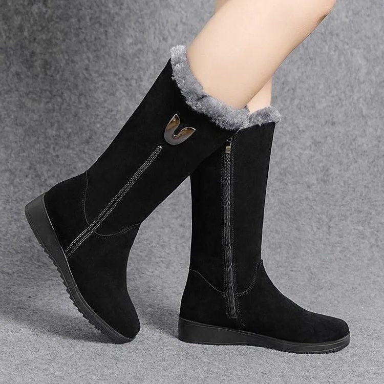 Krystyna | Winter Knee-High Boots with Fur Lining for Women