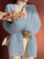 Laverne | Long Cardigan with V-Neck for Women