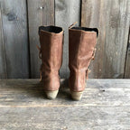 Leonarda | Winter Mid-Calf Suede Boots with Block Heel for Women