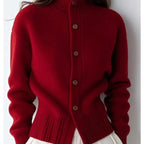 Lilibet | Button Cardigan with High Neck for Women