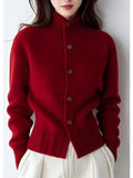 Lilibet | Button Cardigan with High Neck for Women