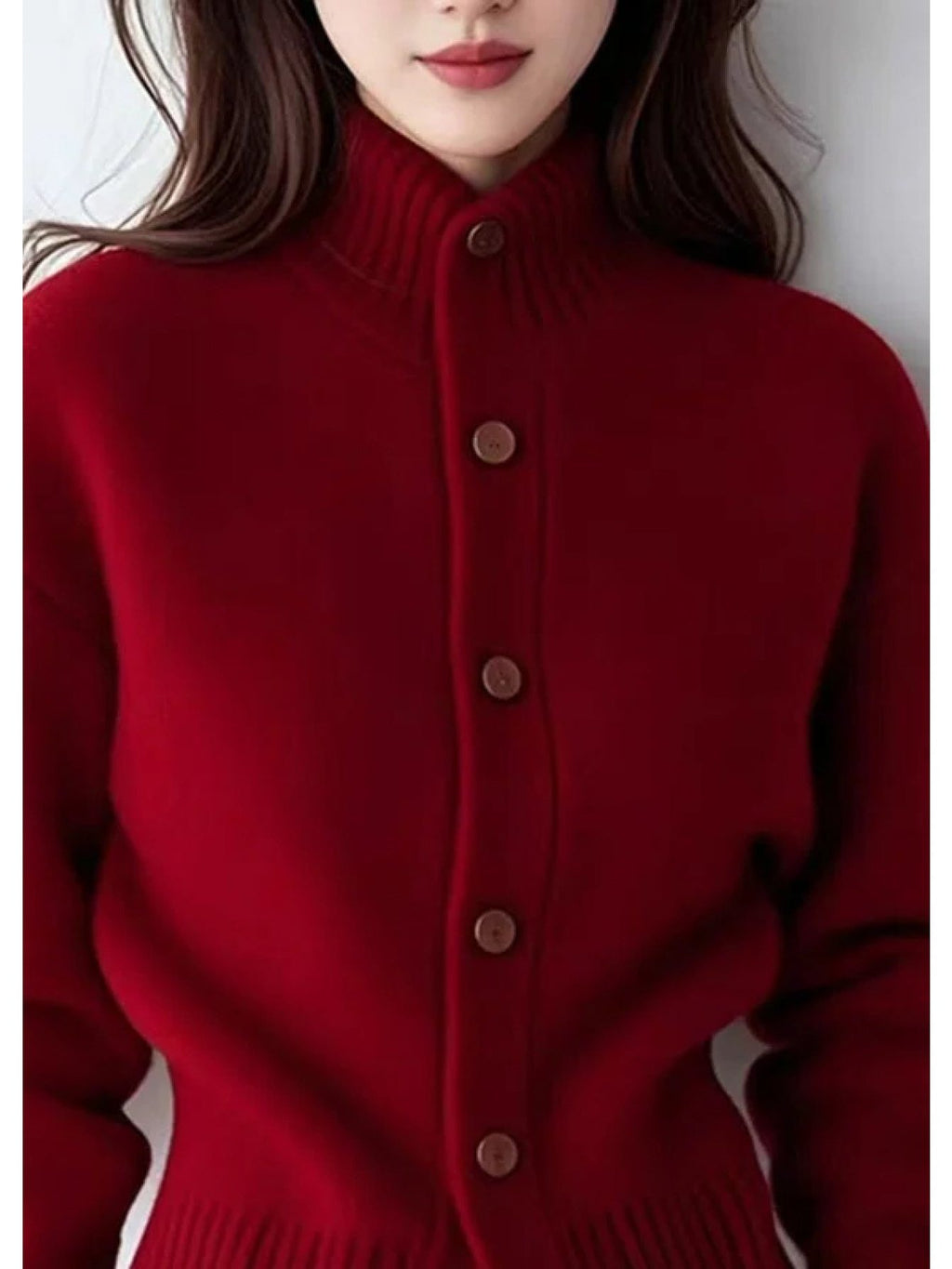 Lilibet | Button Cardigan with High Neck for Women