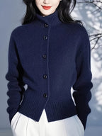 Lilibet | Button Cardigan with High Neck for Women