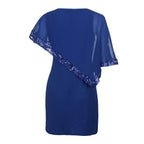Lillianna | Sequin Cold-Shoulder Midi Dress for Women