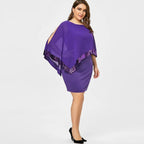 Lillianna | Sequin Cold-Shoulder Midi Dress for Women