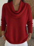 Lourdes | Knit Jumper with Cowl Neck and Long Sleeves for Women
