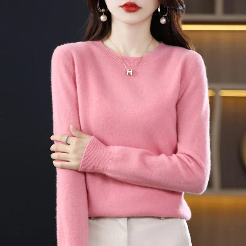Lucetta | Crew Neck Cashmere Sweater for Women