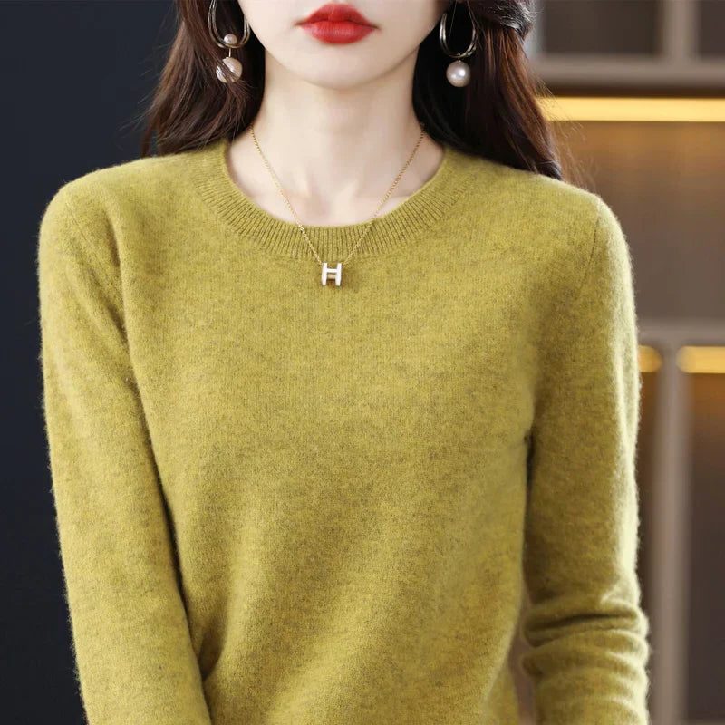 Lucetta | Crew Neck Cashmere Sweater for Women
