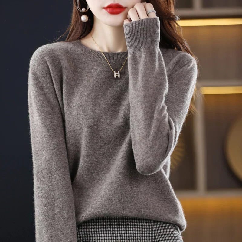 Lucetta | Crew Neck Cashmere Sweater for Women