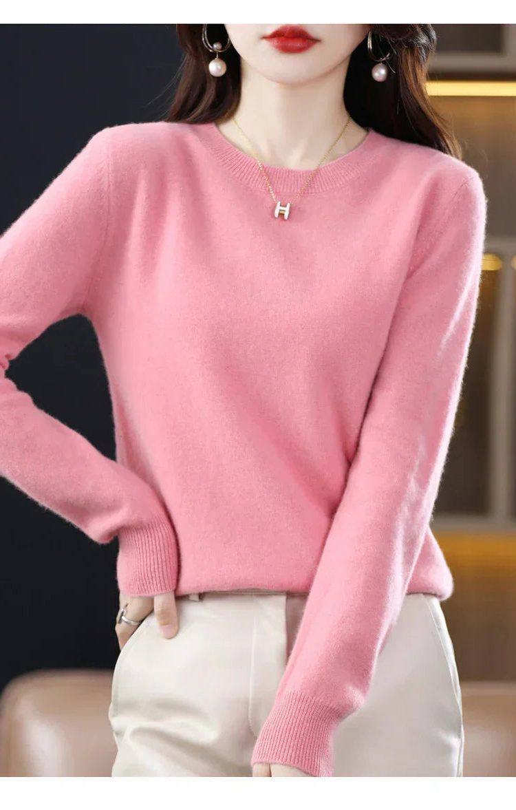 Lucetta | Crew Neck Cashmere Sweater for Women