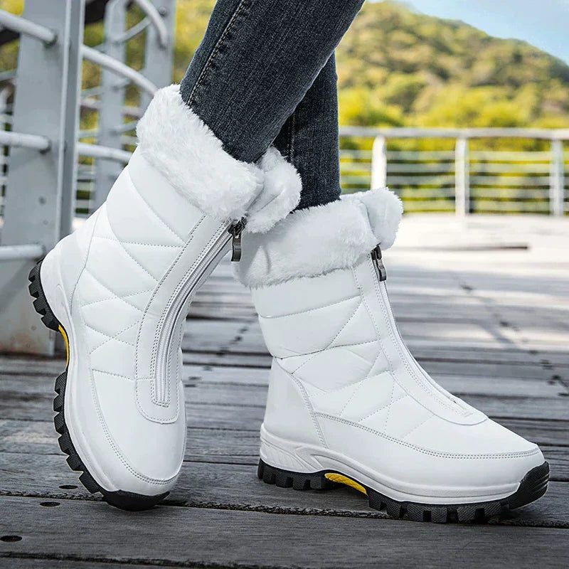 Mariette | Snow Boots with Faux Fur Cuff for Women