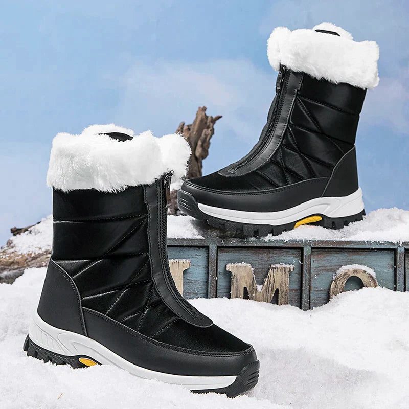 Mariette | Snow Boots with Faux Fur Cuff for Women