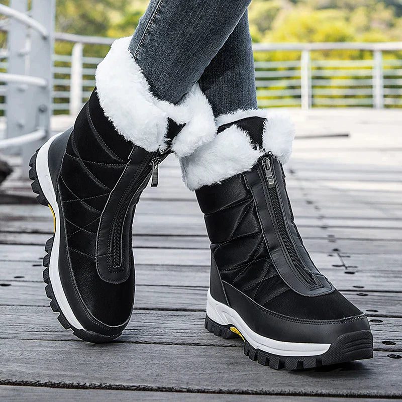 Mariette | Snow Boots with Faux Fur Cuff for Women