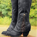 Marina | Block Heel Zip-Up Boots for Women