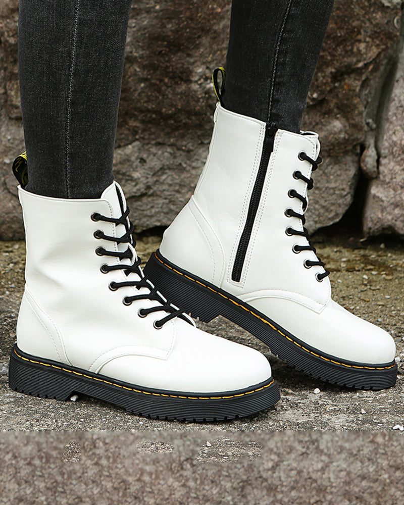 Melusine | Lace-Up Platform Ankle Boots for Women
