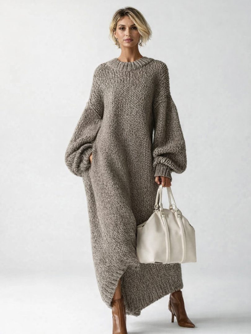 Monique | Knit Oversized Maxi Sweater Dress for Women